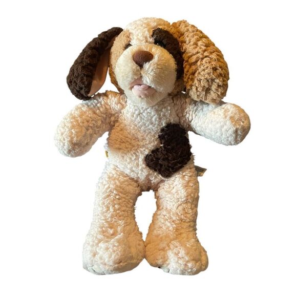 Build A Bear Workshop Brown & White Dog Puppy Scruffy Plush Stuffed Animal 16" - Picture 1 of 9